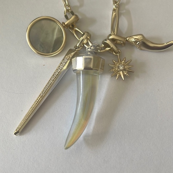 Kendra Scott Gold Necklace with 5 removable charms